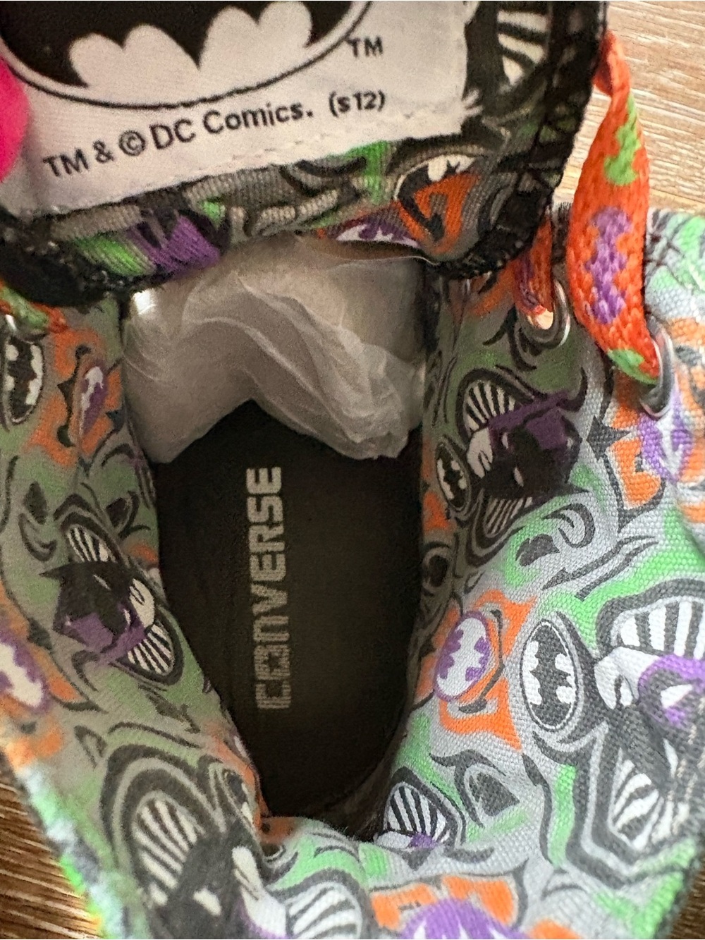 The Joker Graphic High-Top Sneakers - Black, Purple, Orange, Green - Picture 13 of 16